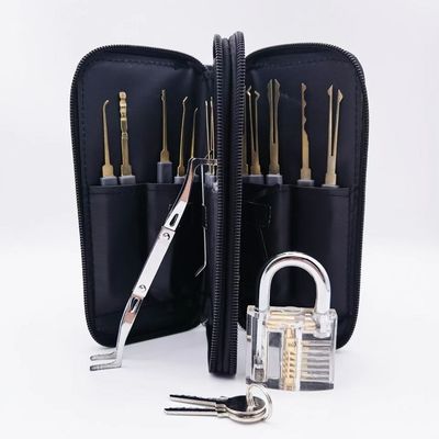 24PC Locksmith Supplies Stainless Steel Lock Pick Up Set for Convenient Lock Opening