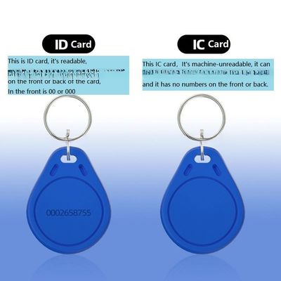 Optional ABS Metal IC Access Card for Residential Area Elevator Key Chain Door Control