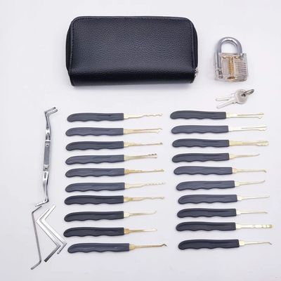 24PC Locksmith Supplies Stainless Steel Lock Pick Up Set for Convenient Lock Opening