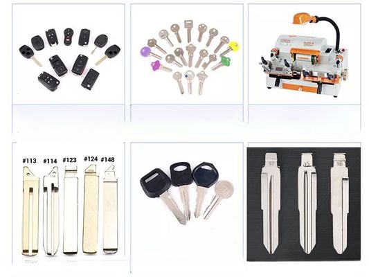 Car Key Fob Compatible Magnetic Metal Door Key Plastic Blank Keys with Customized Logo