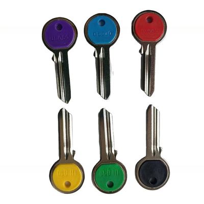 Multi Colors UL050 Universal Brass Material Plastic Head Door Key Blank by Customized