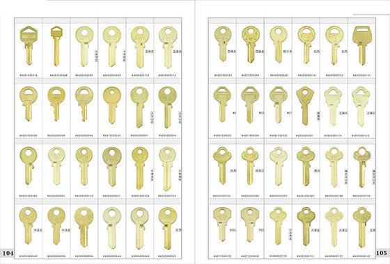 Multi Colors UL050 Universal Brass Material Plastic Head Door Key Blank by Customized
