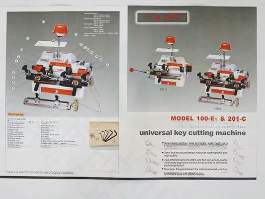 DEFU 100E1 Universal Key Cutting Duplicating Machine Perfect for Door and Car Keys