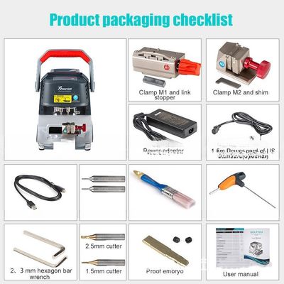 Original XP-005 Automatic Key Cutting Machine Aluminium Alloy and ABS Body Structure