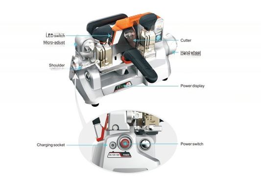 XC-009 Key Duplicating Tool with Working Voltage 110V/220V and 1050 rpm Spindle Speed